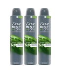 Dove Mens Anti-Perspirant Men+Care Advanced Extra Fresh 72H Protection Deo, 200ml, 3pack - Cream - One Size