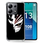 Cokitec Coque Renforcée Shatterproof pour Xiaomi Redmi Note 13 4G Manga Bleach Masque