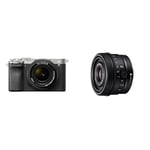 Sony Alpha 7C II, Appareil Photo Plein Format Hybride Compact à Objectif Interchangeable en kit avec Le FE 28-60mm Silver + SEL24F28G, Monture E - Objectif Plein Format FE 24mm f/2.8 G