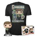 The Mandalorian -Booble Head Pop N°482 -Luke Avec Enfant + T-Shirt (L