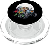 Halloween Skeleton Zombie Monster Truck Vampire Boys Kids PopSockets PopGrip for MagSafe