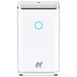 NETTA 25L/Day Low Energy Dehumidifier - Digital Control Panel, Continuous Drainage, Auto Restart, 24 Hour Timer, 6.5L Tank - For Damp, Mould Control, Laundry Drying