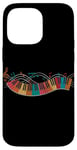 Coque pour iPhone 14 Pro Max Piano Clavier Notes de Musique Art Coloré Pianiste Musicien