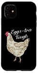 Coque pour iPhone 11 Eggs-tra Tough Poule blanche