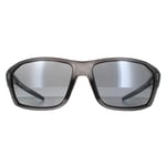 Bolle Wrap Unisex Frost Black TNS Grey Polarized Fenix Sunglasses - One Size