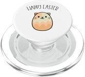 Funny Happy Easter Cat Egg Shaped Kawaii Otaku Anime PopSockets PopGrip for MagSafe