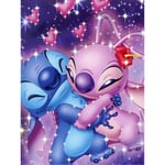 Stitch Diamond Painting Kits, 5D Cartoon Diamond Art Kits, Rund Full Drill Stitch Diamond Painting Art, DIY Paint with Diamonds Painting Art 12x16 tum