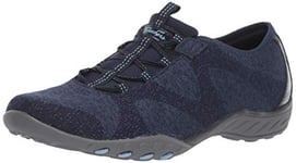 Skechers Femme Respiration Facile-Opportuknity Basket, Bleu Marine, 36.5 EU