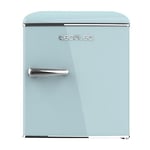 Cecotec Mini Frigo Rétro de 45 L Bolero CoolMarket TT Origin 45 Bleu. Mini réfrigérateur avec ICEBOX, LED intérieur, Poignée chromée, Ouvre-bouteilles, Style Vintage en Bleu.