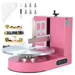 VEVOR Machine à Glacer les Gâteaux 4-16 po Lisseur pour Glaçage Pâtisserie Rose