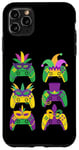 Coque pour iPhone 11 Pro Max Mardi Gras Manette de Jeu Vidéo Jester Chapeau Gamers Enfants