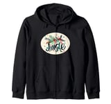 Jingle All the Way in Festive Style Zip Hoodie