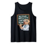 Labrador Test Food Science Funny Lab Dog Tank Top