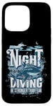 iPhone 15 Pro Max Night Diving Scuba Diving Gear Shark Stronger Than Fear Case