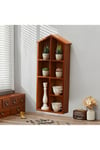 Wall Mounted Wooden Storage Cabinet Organizer Shelf