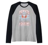 Gorilla Gym Funny Primate Academy Strength & Conditioning Raglan Baseball Tee