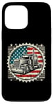 iPhone 13 Pro Max Semi-Trailer Trucker Big Rig American Flag Truck Driver Case