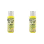 Deco Art Outdoor Acylic Paint, Acrylic, Neon Yellow, 59 ml (Pack of 2)