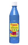 Jovi - Gouache liquide, bouteille de 500ml, Couleur bleu clair, Peinture à base d'ingrédients naturels, Facile à laver, Sans gluten, Idéal pour l'école (50621)