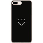 Apple iPhone 8 Plus Gennemsigtigt Telefoncover Hjärta