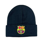 Fotbollsfans Klubb Emblem Stickad Vintermössa Stretch Beanie Barcelona - Svart Barcelona