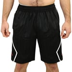 NIKE Mj Diamond Striped Short Sport Shorts - Black/Black/Infrared 23, X-Large