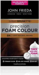 John Frieda Precision Foam Colour Hair Dye, Number 6N, Light Natural Brown