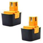 2x Batterie 7.2V, 3Ah, NiMH pour Panasonic EY3654, EY3654CQ, EY3653 CQ, EY3654NQW - EY9066, BCP-EY9065, EY9065, EY9066B, EY9166, EY9166B batterie de r