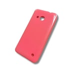 COQUE SILICONE SOUPLE PAILLETTE POUR MICROSOFT LUMIA 550 FLUO ROSE