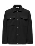 Onsemilio Teddy Overshirt Sweat Vd Black ONLY & SONS