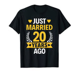 20th Wedding Anniversary Just Married 20 Years Ago T-Shirt