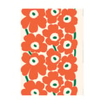 Marimekko Unikko Outdoor kangas Off white-orange-green