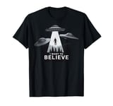 I Want to Believe UFO Alien Abduction Funny Alien Lover Area T-Shirt