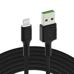 GC Ray LED   2m Lightning Cable Nylon Cord Wire for Apple iPhone 12 11 SE Pro/Ma