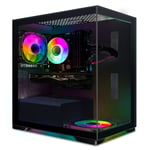 PC de jeu STGsivir, Intel Core i7 3.4G jusqu'à 3.9G, Radeon RX 580 16G GDDR5, 16G, SSD 512 Go, WiFi 600M, BT 5.0, RVB x 2, W10H64