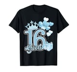 Sweet 16 Sixteen Blue 16th Year Birthday T-Shirt