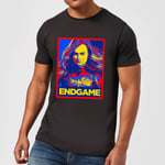 Avengers Endgame Captain Marvel Poster T-shirt Homme - Noir - M - Noir