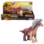 Mattel Jurassic World: Chaos Theory Netflix - Gigantic Trackers Bajadasaurus Action Figure Dinosaur Toy with Rampage Neck Attack, Evolution Spikes, Tail Whip, Digital Play, Ages 4 Years & Up, HTK80