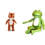 AURORA Room on The Broom Cat Plush, Orange & Gruffalo, 60353, Room on the Broom Frog, 7In, Soft Toy, Green