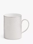 Wedgwood Gio Platinum Fine Bone China Mug, 350ml, White