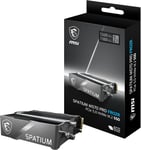 SPATIUM M570 Pro PCIe 5.0 NVMe M.2 2TB FROZR - Disque SSD Interne 2 to avec radiateur, PCIe 5.0 NVMe M.2, Lecture 12400 MB/s & Écriture 11800 MB/s, 3D NAND, Garantie 5 Ans (1400 TBW)