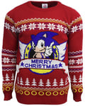 Sega Official Classic Sonic Röd Jultröja (Medium)