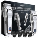 SEJOY Cordless Hair Clippers and Trimmer Set Professional Men Barber Haircut Kit