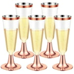 3X(Champagne Glasses Reusable Stemmed Party Wine Cups for Party Cocktail P1L7)