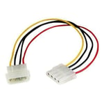 Câble d'Extension Alimentation Molex LP4 - STARTECH - Rallonge de Câble Mâle vers Femelle - 30 cm