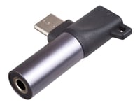 Akyga Ak-Ad-62 - Usb-C Till Uttagsadapter För Hörlurar - 24 Pin Usb-C Hane Till 24 Pin Usb-C, Minijack Hona - Svart