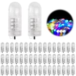 LED Ballons Lampes, 50 Pièces LED Balloon Lumière, Mini Lanterne Lumière, Mini Ballons Lumineux à LED, pour Lanterne Papier Décoration Mariage, Fête, Anniversaire, Halloween Noël - Couleur - Coloré