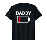 Daddy Battery Low Shirt for Men Sarcastic Family Matching T-Shirt