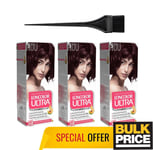 Loncolor Ultra Crème Colorante Pour Cheveux 5 Acajou 3-Pack