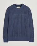 GANT Aran Cable Knitted Sweater Evening Blue